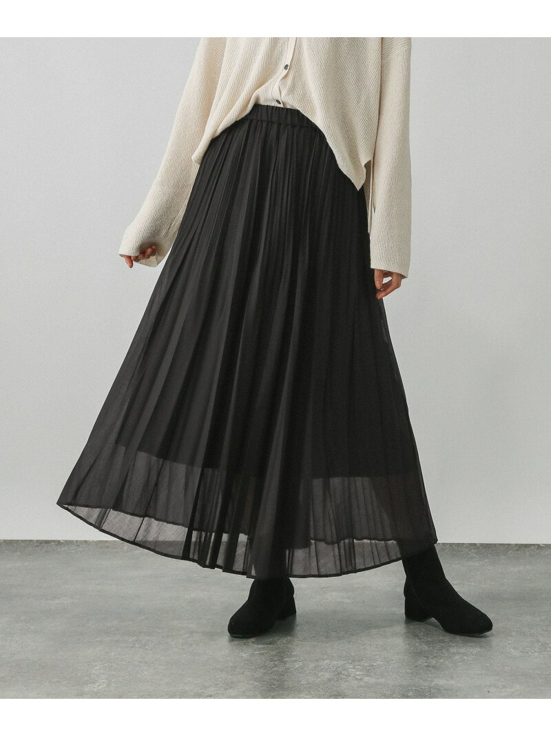 【SALE／50%OFF】イージーケアプリーツスカート/575220 GLOBAL WORK グローバルワーク スカート ロング・マキシスカート ブラック ネイビー ブラウン【RBA_E】[Rakuten Fashion] globalwork-10021585 GLOBAL WORK/グローバルワーク サンプル画像2