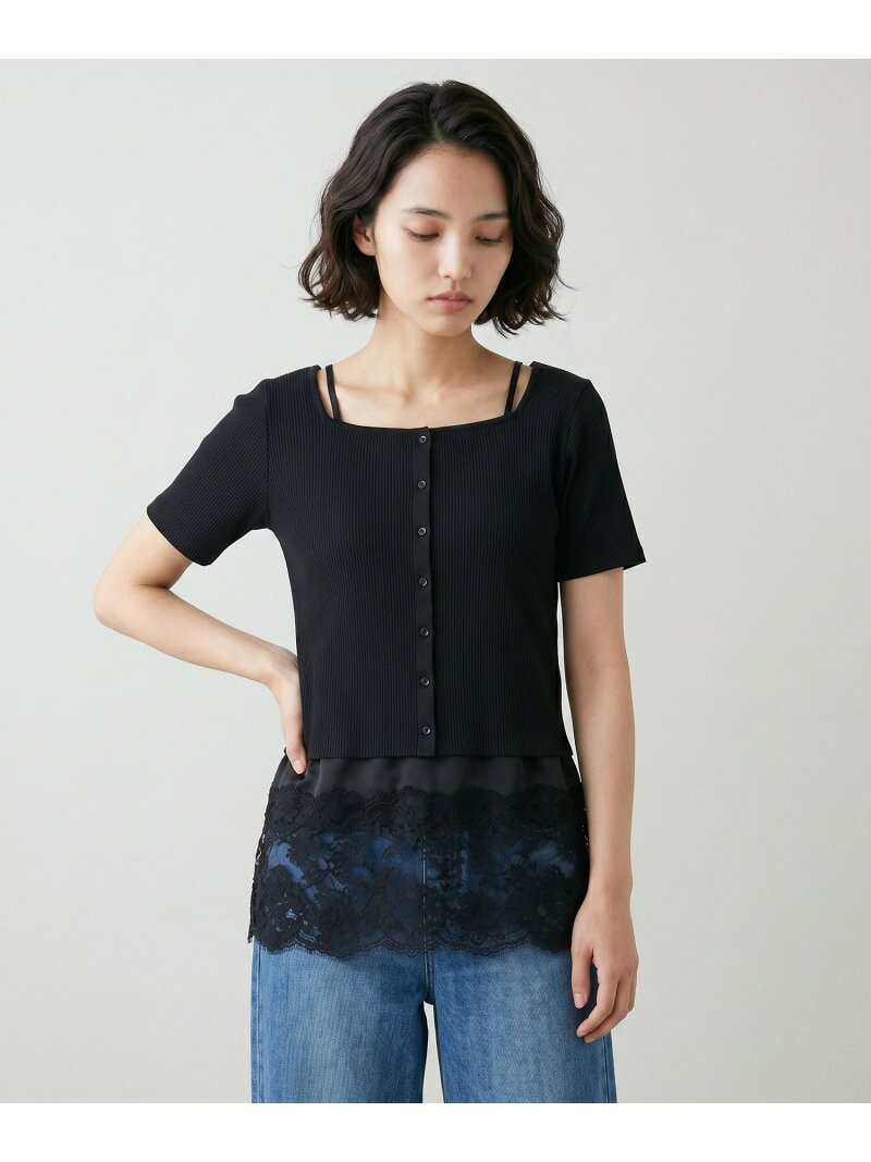 【SALE／30%OFF】洗えるスクエアボタンプルオーバー/663970 GLOBAL WORK グローバルワーク トップス ニット ホワイト ブラック ブルー グレー【RBA_E】[Rakuten Fashion] globalwork-10023428 GLOBAL WORK/グローバルワーク サンプル画像3