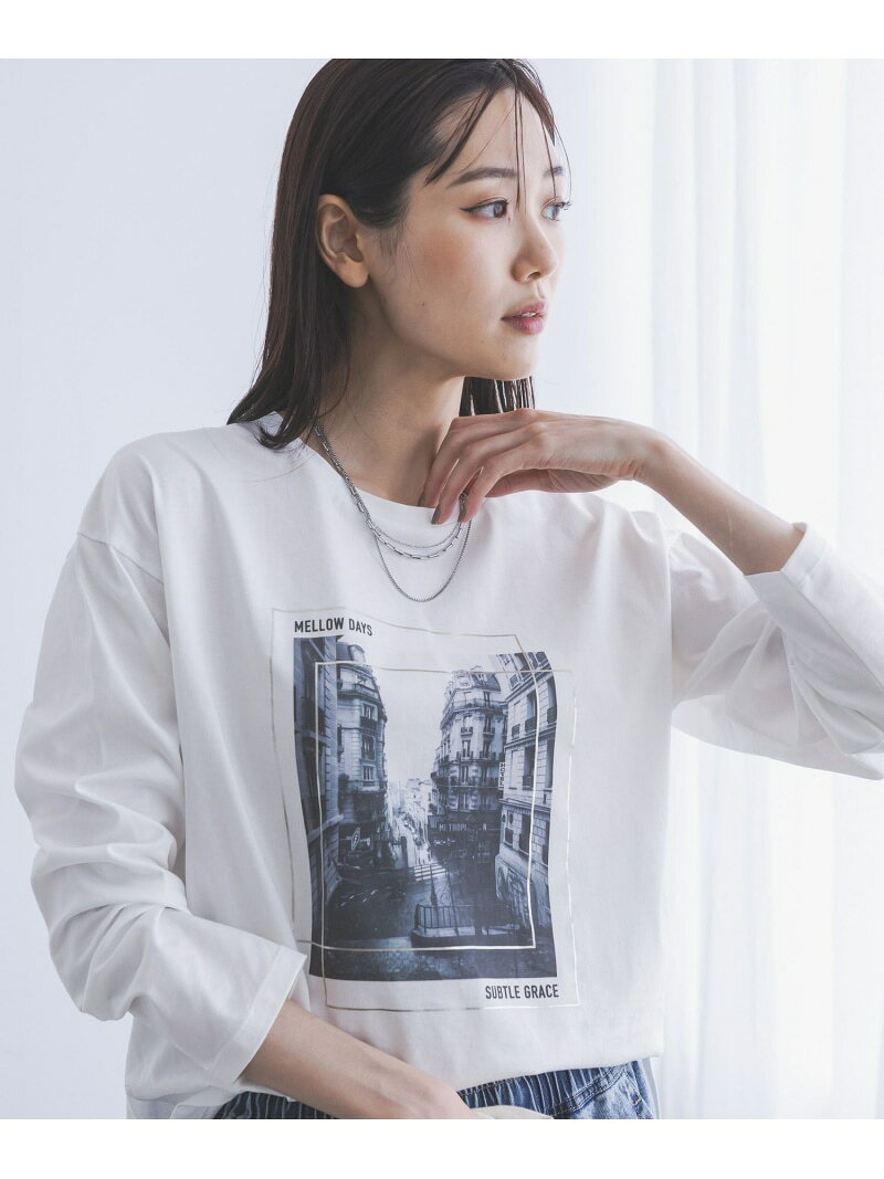 リッチクリーンプリントロンT/1066927 GLOBAL WORK グローバルワーク トップス カットソー・Tシャツ ホワイト【送料無料】[Rakuten Fashion] globalwork-10024189 GLOBAL WORK/グローバルワーク パッケージ画像