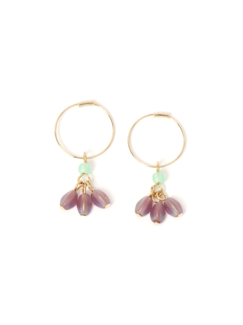 MADE IN JAPAN/チェコフープビーズピアス/一部店舗限定/898395 GLOBAL WORK グローバルワーク アクセサリー・腕時計 ピアス ブルー パープル[Rakuten Fashion] globalwork-10023764 GLOBAL WORK/グローバルワーク サンプル画像3