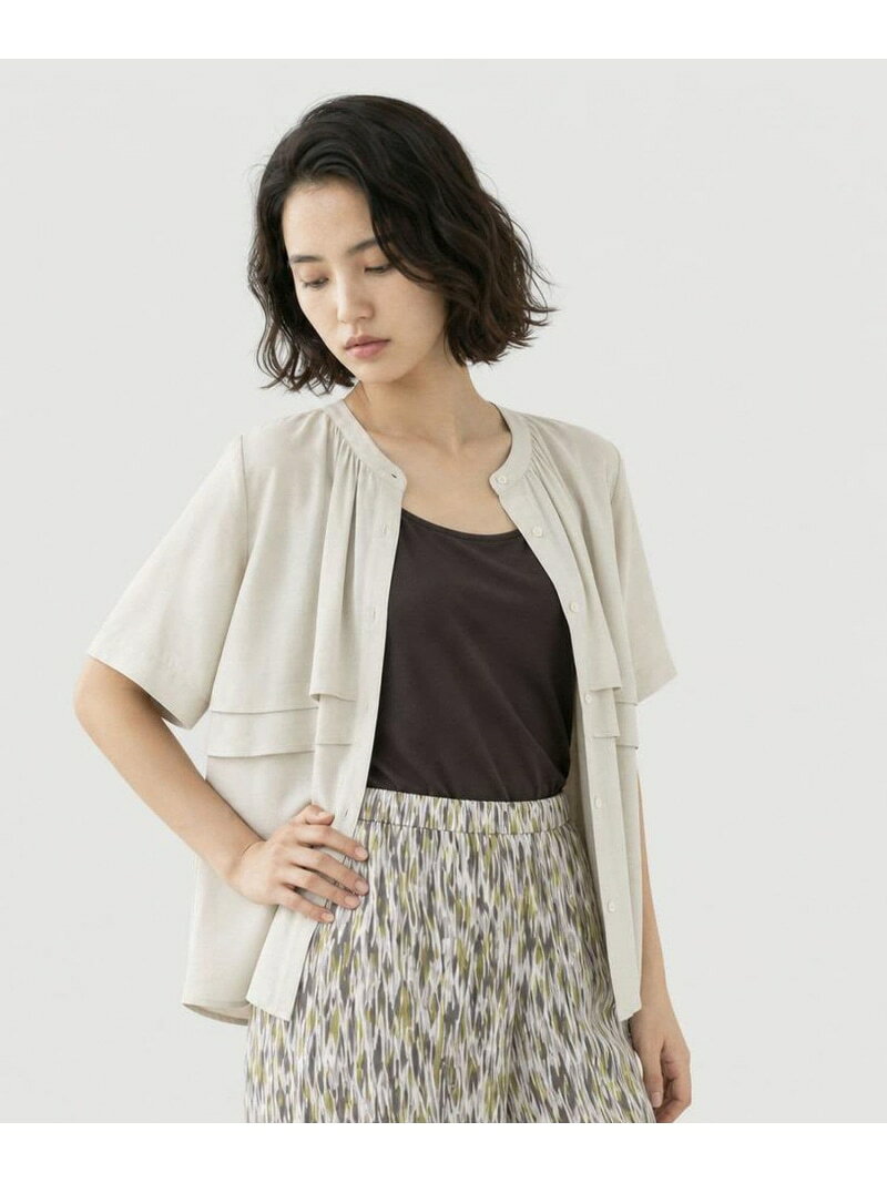 【SALE／30%OFF】AiryBreezeティアード/684041 GLOBAL WORK グローバルワーク トップス シャツ・ブラウス グレー ブラック グリーン【RBA_E】[Rakuten Fashion] globalwork-10023791 GLOBAL WORK/グローバルワーク サンプル画像3