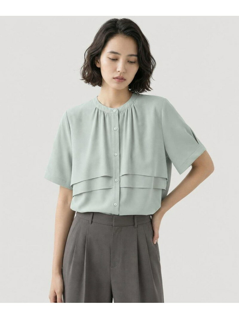 【SALE／30%OFF】AiryBreezeティアード/684041 GLOBAL WORK グローバルワーク トップス シャツ・ブラウス グレー ブラック グリーン【RBA_E】[Rakuten Fashion] globalwork-10023791 GLOBAL WORK/グローバルワーク パッケージ画像
