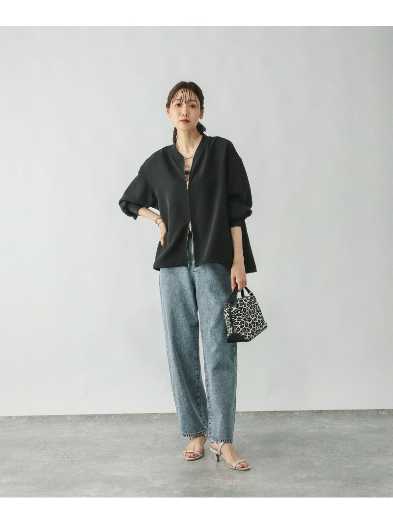 【SALE／50%OFF】WクロスZIPブルゾン/576803 GLOBAL WORK グローバルワーク ジャケット・アウター ブルゾン・ジャンパー ブラウン ブラック【RBA_E】[Rakuten Fashion] globalwork-10021617 GLOBAL WORK/グローバルワーク サンプル画像3