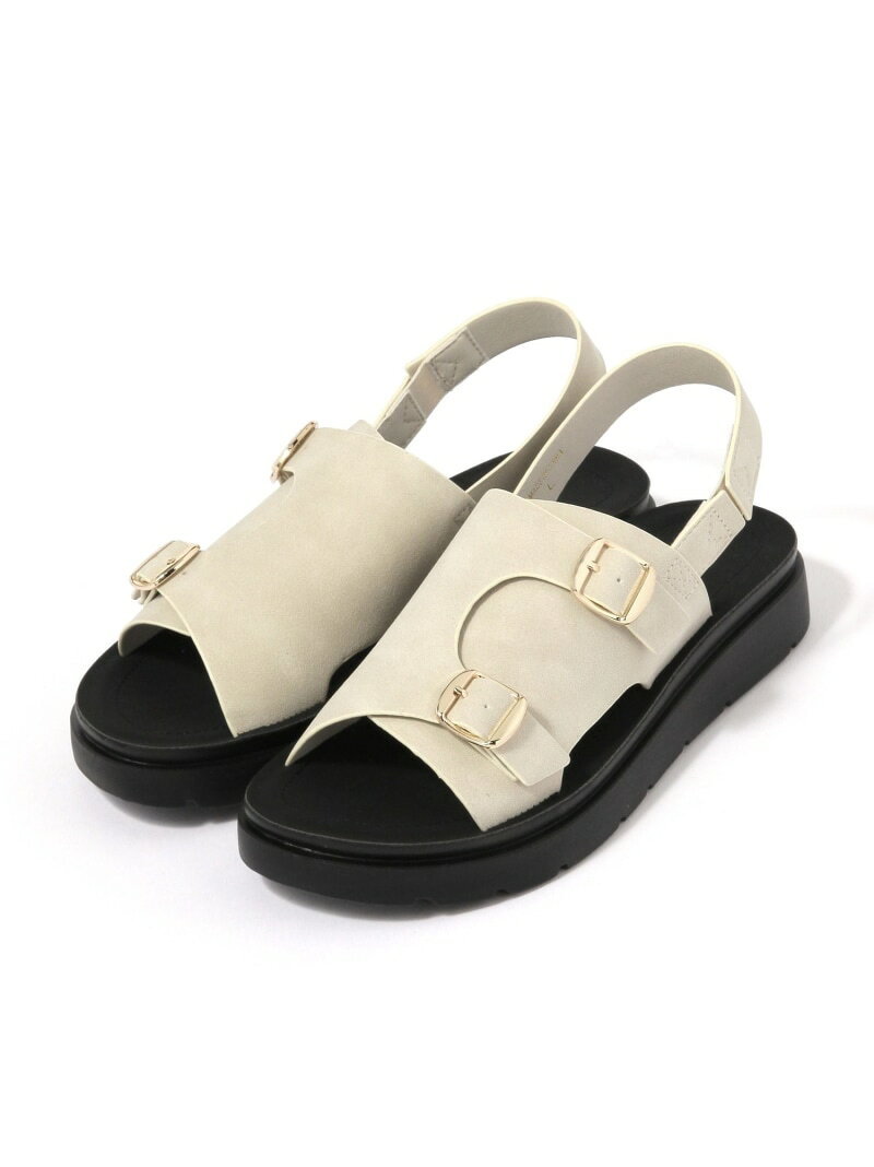 【SALE／20%OFF】らくっションストラップサンダル/650678 GLOBAL WORK グローバルワーク シューズ・靴 サンダル ブラウン ホワイト シルバー ブラック ベージュ【RBA_E】【送料無料】[Rakuten Fashion] globalwork-10023354 GLOBAL WORK/グローバルワーク サンプル画像2