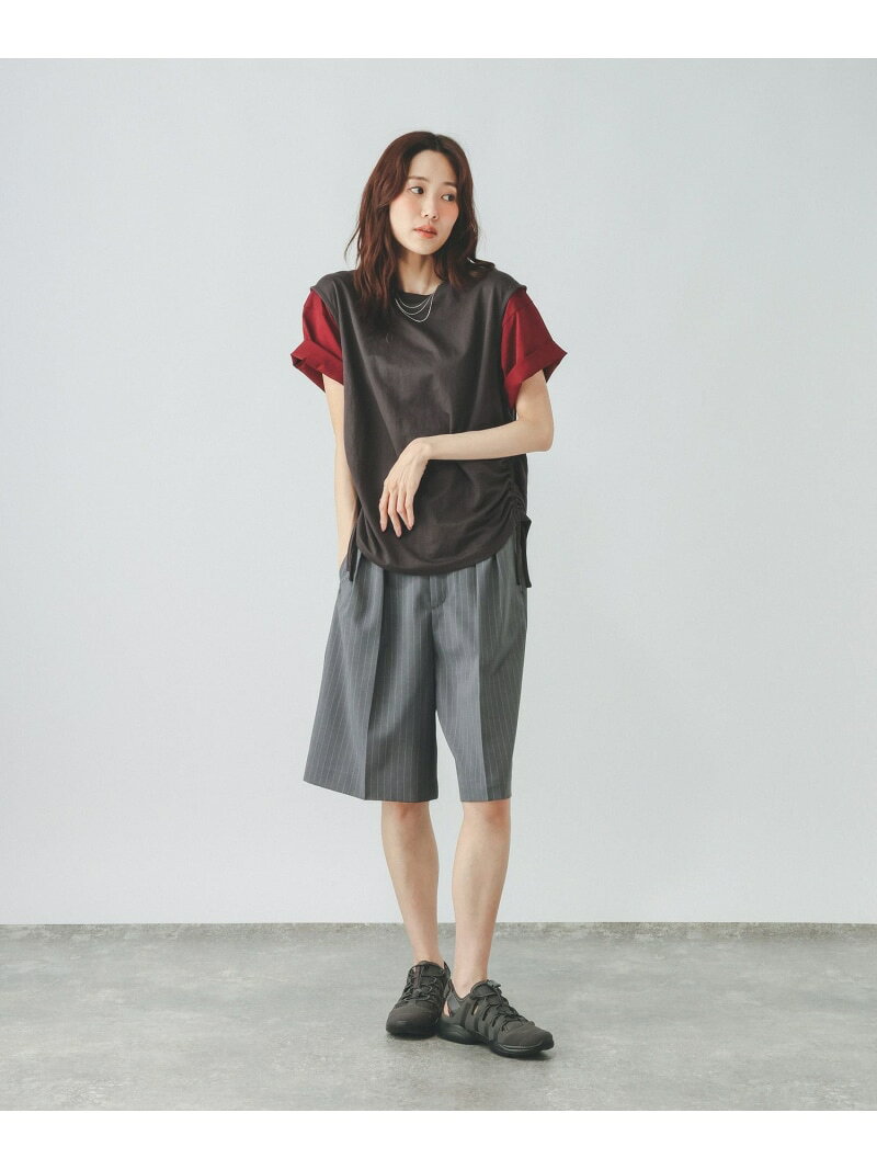 【SALE／50%OFF】リネンライクサイドドロスト/一部店舗限定/636816 GLOBAL WORK グローバルワーク トップス ノースリーブ・タンクトップ ブラック ネイビー【RBA_E】[Rakuten Fashion] globalwork-10023801 GLOBAL WORK/グローバルワーク サンプル画像3