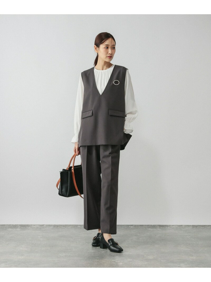 【SALE／50%OFF】ストレッチベスト*ブラウス*パンツセット/581026 GLOBAL WORK グローバルワーク スーツ・フォーマル セットアップスーツ ブラック ネイビー【RBA_E】【送料無料】[Rakuten Fashion] globalwork-10022250 GLOBAL WORK/グローバルワーク サンプル画像2