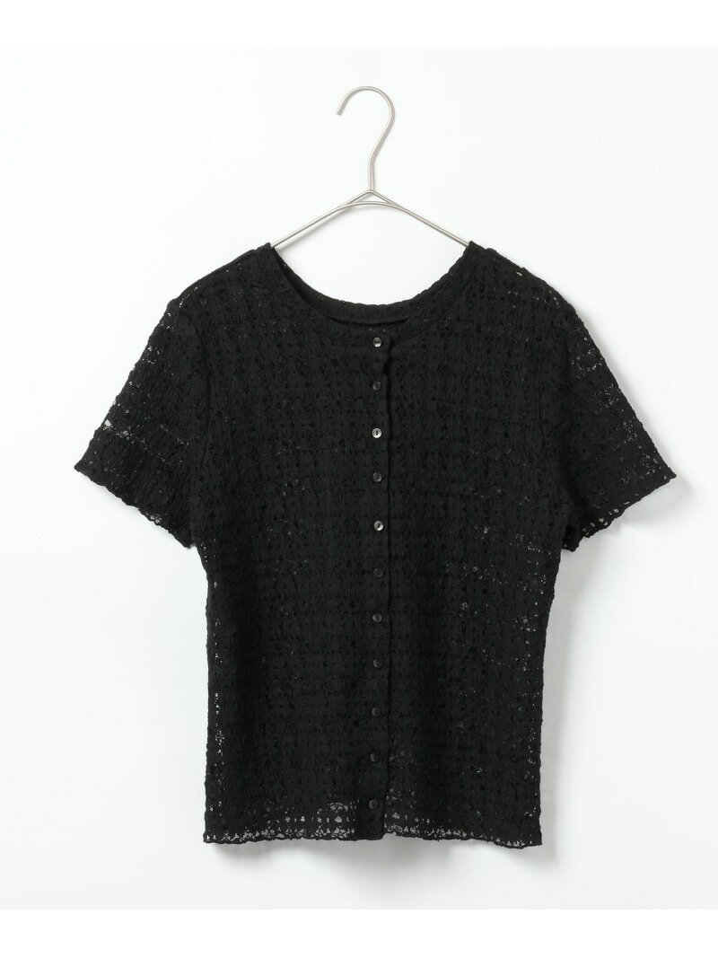 【SALE／50%OFF】シャーリングレース2WAYカーディガン/901573 GLOBAL WORK グローバルワーク トップス カーディガン ブラック ホワイト イエロー【RBA_E】[Rakuten Fashion] globalwork-10023799 GLOBAL WORK/グローバルワーク サンプル画像2