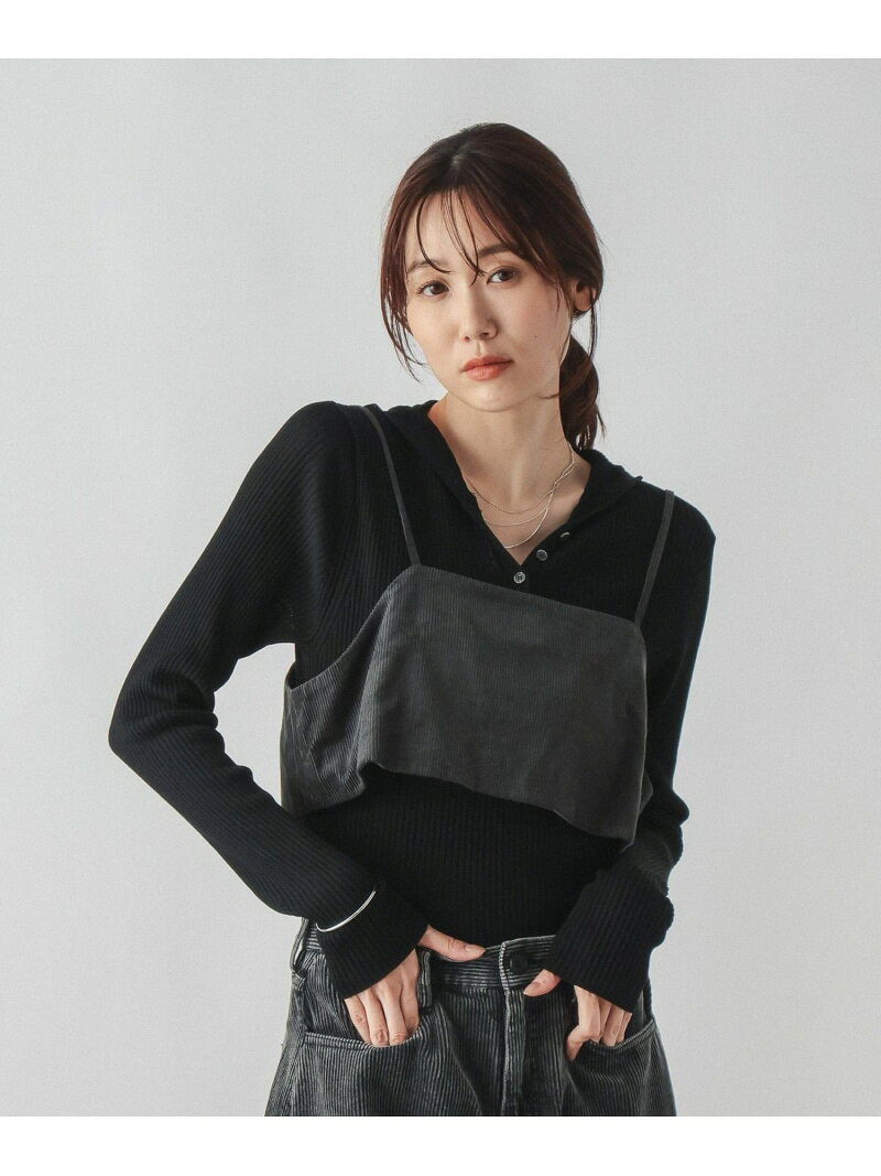 ライトコーデュロイビスチェ/871915 GLOBAL WORK グローバルワーク トップス キャミソール パープル グレー ワインレッド【送料無料】[Rakuten Fashion] globalwork-10023821 GLOBAL WORK/グローバルワーク サンプル画像2