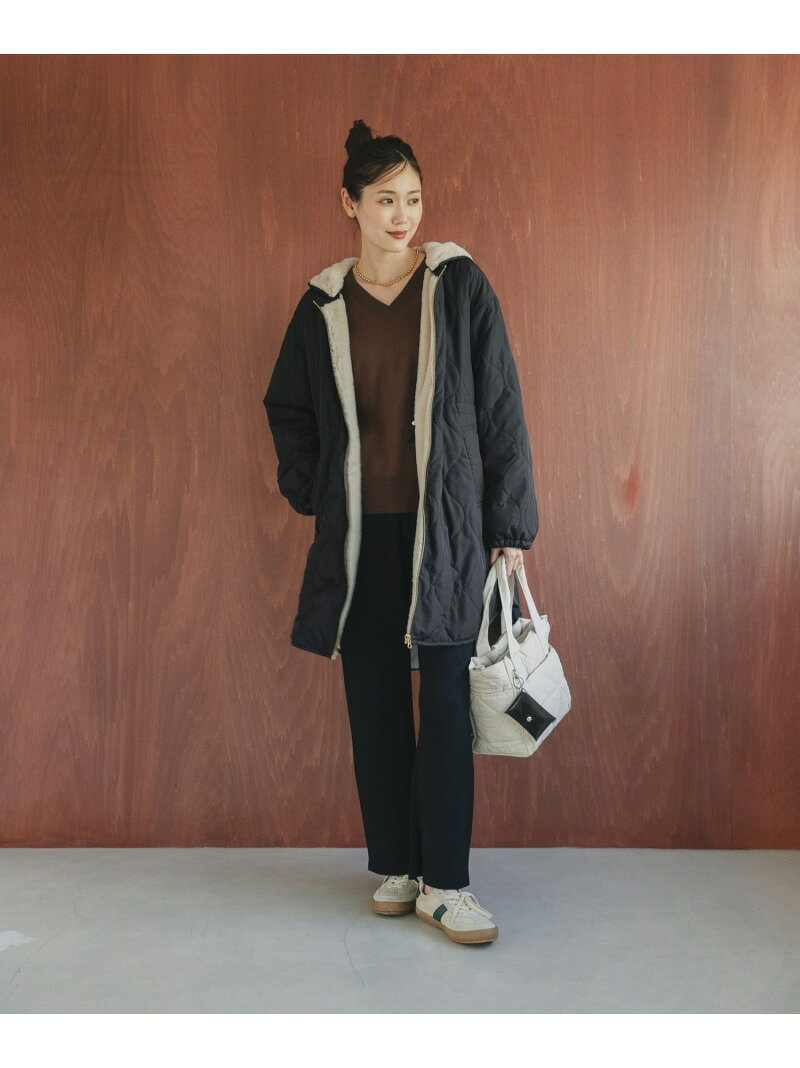 【SALE／24%OFF】撥水キルトファーコート/499671 GLOBAL WORK グローバルワーク ジャケット・アウター ブルゾン・ジャンパー ブラック ブラウン【RBA_E】【送料無料】[Rakuten Fashion] globalwork-10021378 GLOBAL WORK/グローバルワーク サンプル画像3