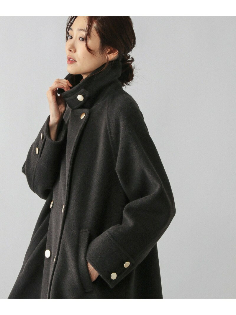 【SALE／24%OFF】軽やかストレッチ襟2WAYコート/499666 GLOBAL WORK グローバルワーク ジャケット・アウター チェスターコート ブラック グレー ブラウン【RBA_E】【送料無料】[Rakuten Fashion] globalwork-10021376 GLOBAL WORK/グローバルワーク サンプル画像3