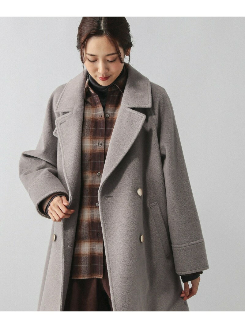 【SALE／24%OFF】軽やかストレッチ襟2WAYコート/499666 GLOBAL WORK グローバルワーク ジャケット・アウター チェスターコート ブラック グレー ブラウン【RBA_E】【送料無料】[Rakuten Fashion] globalwork-10021376 GLOBAL WORK/グローバルワーク サンプル画像2