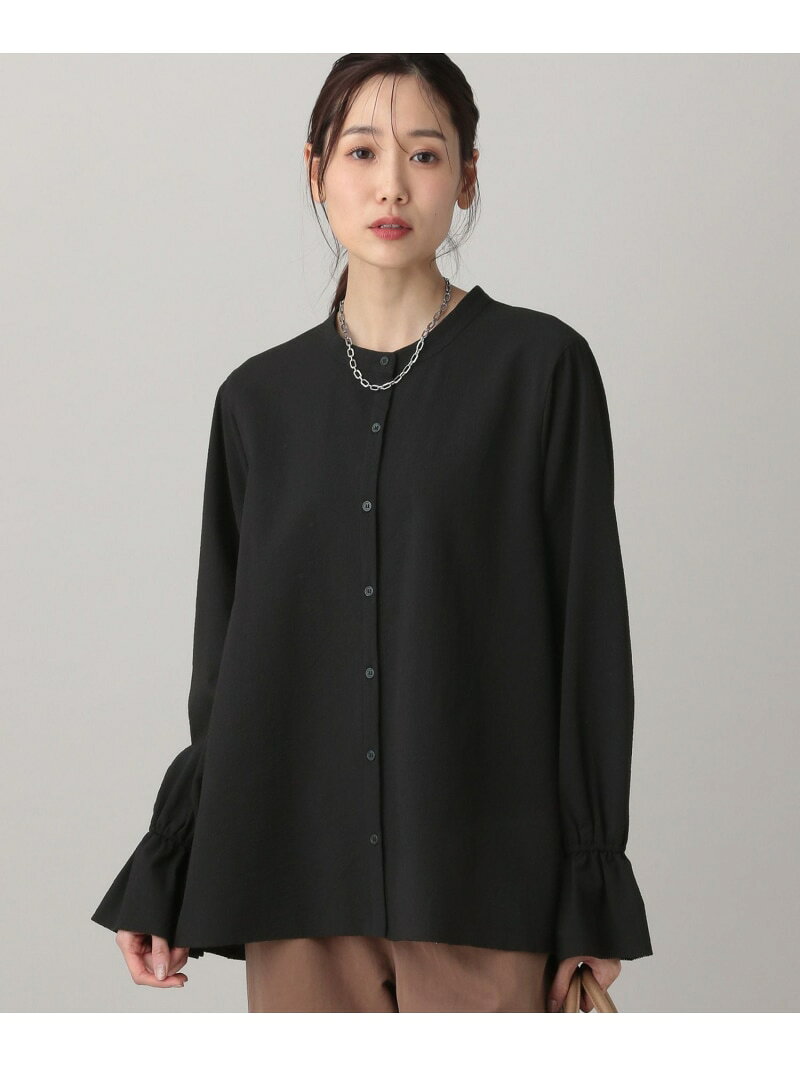 MATINEE LINE/襟2WAYシャツ/636110 GLOBAL WORK グローバルワーク トップス シャツ・ブラウス ブルー ホワイト ブラック【送料無料】[Rakuten Fashion] globalwork-10022710 GLOBAL WORK/グローバルワーク サンプル画像3