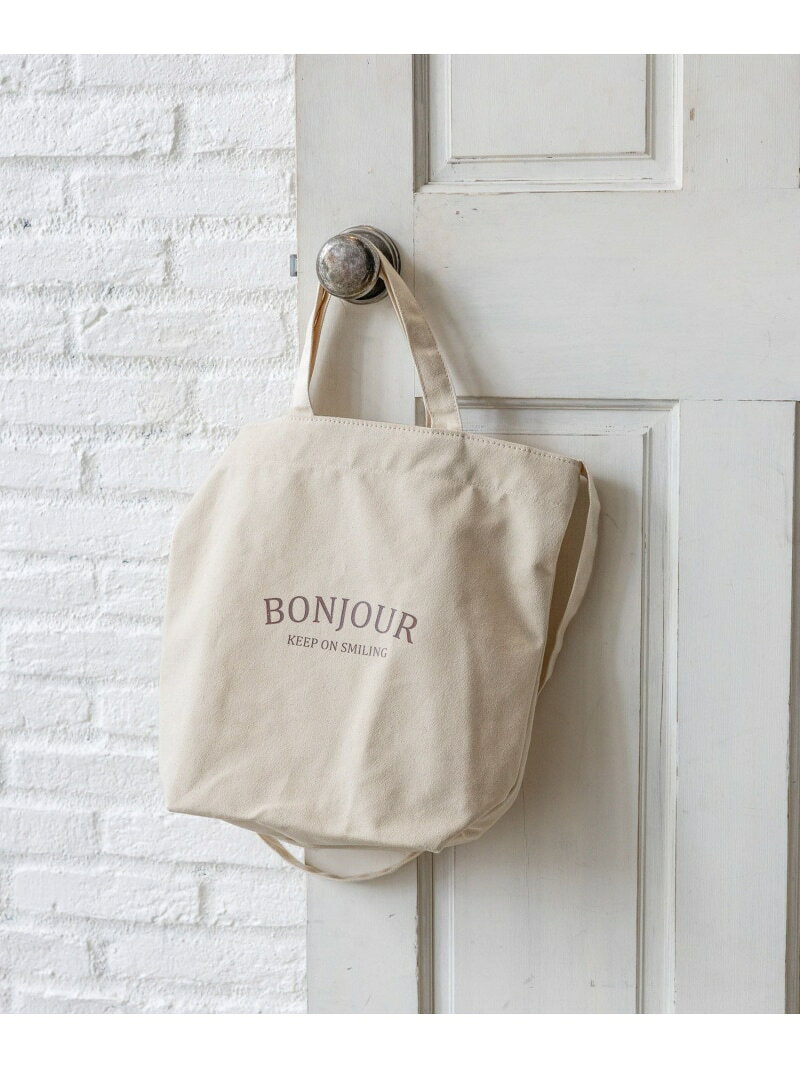 【SALE／50%OFF】ロゴキャンバス2WAYトート/ 286153 GLOBAL WORK グローバルワーク バッグ トートバッグ ベージュ ワインレッド ホワイト ブラック【RBA_E】[Rakuten Fashion] globalwork-10020766 GLOBAL WORK/グローバルワーク サンプル画像2
