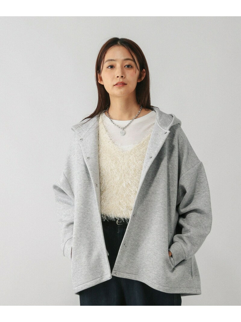 【SALE／20%OFF】ダンボールフードブルゾン/580997 GLOBAL WORK グローバルワーク トップス パーカー・フーディー グレー ブラック【RBA_E】【送料無料】[Rakuten Fashion] globalwork-10021755 GLOBAL WORK/グローバルワーク サンプル画像2