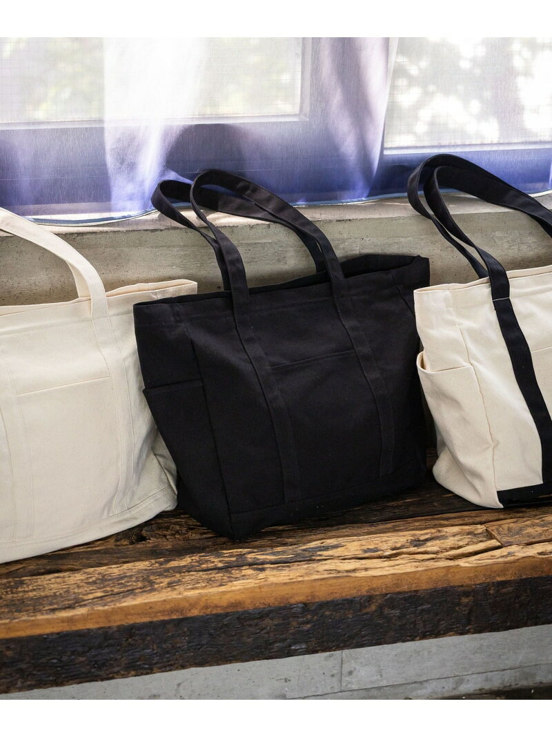 【SALE／50%OFF】キャンバスZIPトート/577646 GLOBAL WORK グローバルワーク バッグ トートバッグ ブラック ベージュ【RBA_E】[Rakuten Fashion] globalwork-10021497 GLOBAL WORK/グローバルワーク サンプル画像2