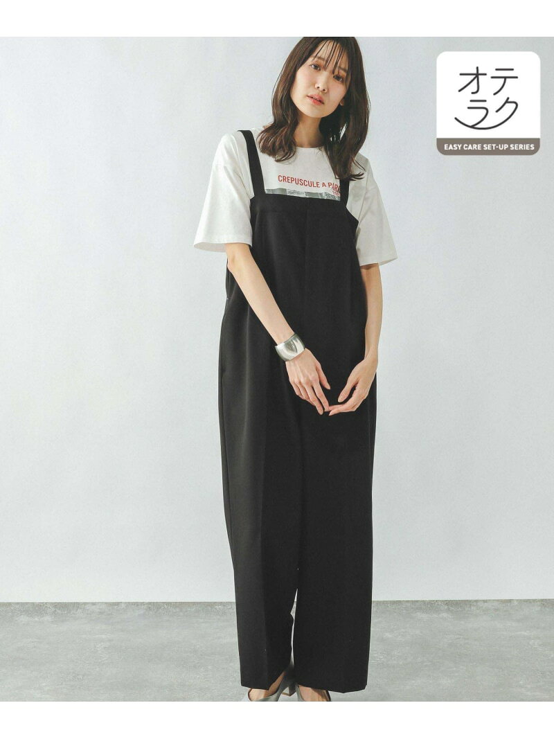 【SALE／70%OFF】お手入れラクラクセットアップ/オールインワン/289099 GLOBAL WORK グローバルワーク オールインワン・オーバーオール オールインワン・つなぎ ベージュ グレー ブラック【RBA_E】[Rakuten Fashion] globalwork-10020738 GLOBAL WORK/グローバルワーク サンプル画像2