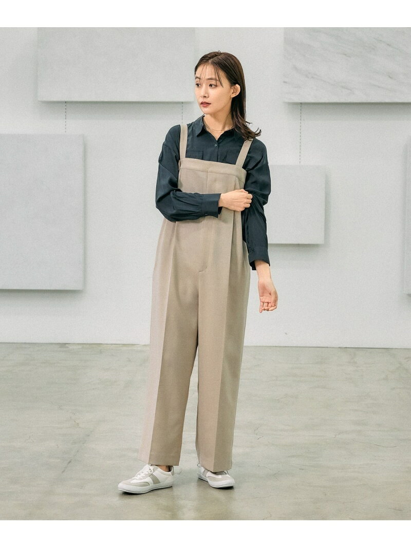 【SALE／70%OFF】お手入れラクラクセットアップ/オールインワン/289099 GLOBAL WORK グローバルワーク オールインワン・オーバーオール オールインワン・つなぎ ベージュ グレー ブラック【RBA_E】[Rakuten Fashion] globalwork-10020738 GLOBAL WORK/グローバルワーク サンプル画像3