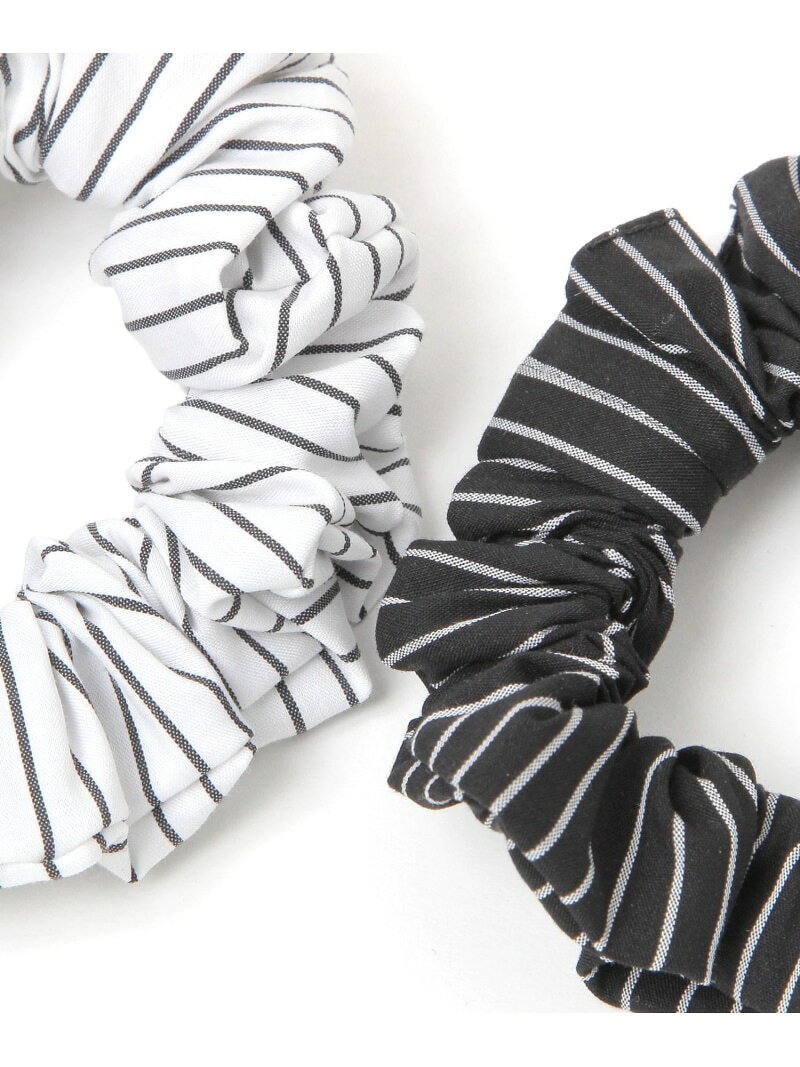 【SALE／50%OFF】2点セットストライプシュシュ/637874 GLOBAL WORK グローバルワーク ヘアアクセサリー ヘアゴム ブルー【RBA_E】[Rakuten Fashion] globalwork-10022675 GLOBAL WORK/グローバルワーク サンプル画像3