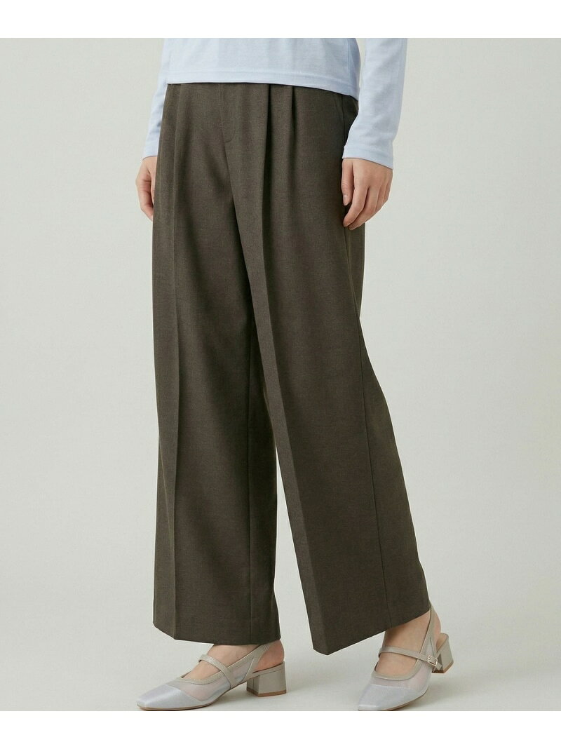 【SALE／20%OFF】【FRUITS ZIPPER 鎮西寿々歌さん着用】お手入れラクラクセットアップ/ワイドパンツ GLOBAL WORK グローバルワーク パンツ その他のパンツ ブラウン グレー ベージュ【RBA_E】【送料無料】[Rakuten Fashion]
