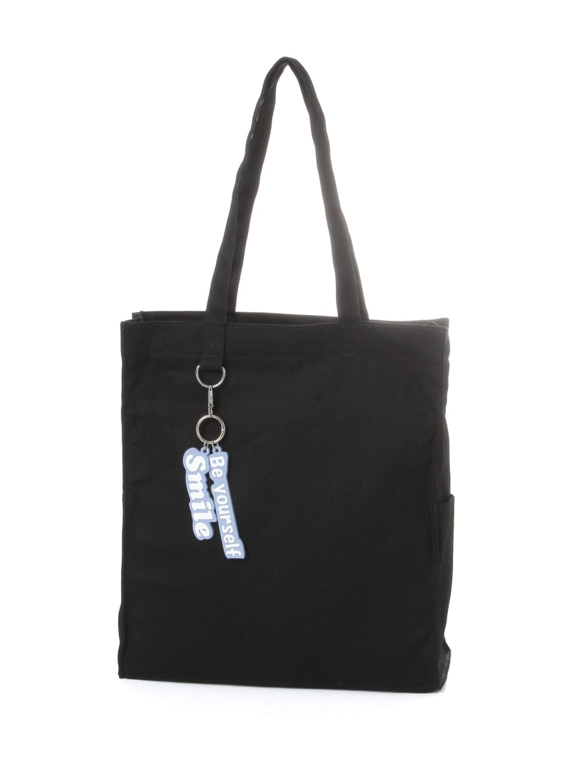 推しごとチャーム付きトート/1051631 GLOBAL WORK グローバルワーク バッグ トートバッグ ベージュ ブラック[Rakuten Fashion] globalwork-10024047 GLOBAL WORK/グローバルワーク サンプル画像3
