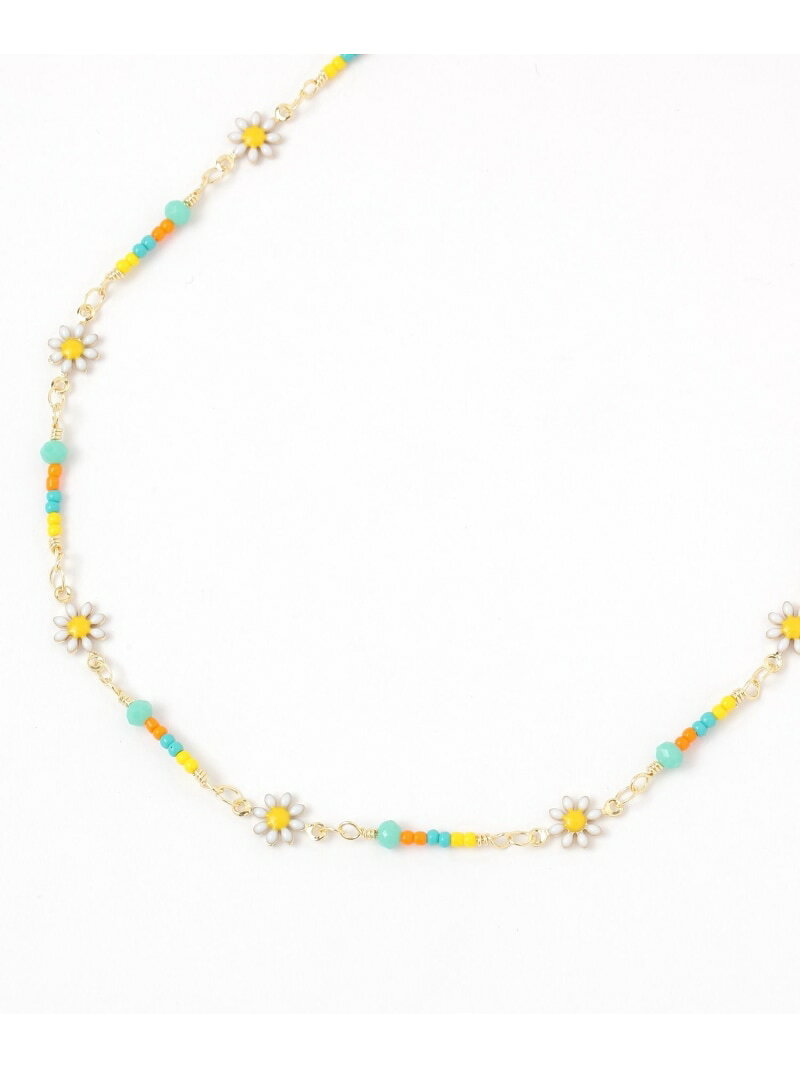【SALE／20%OFF】FLOWERチェーンネックレス/251911 GLOBAL WORK グローバルワーク アクセサリー・腕時計 ネックレス ホワイト グリーン グレー パープル【RBA_E】[Rakuten Fashion] globalwork-10020260 GLOBAL WORK/グローバルワーク サンプル画像3