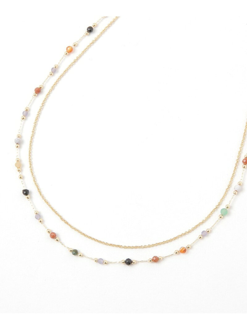 【SALE／20%OFF】カラービーズ二連ロングネックレス/251912 GLOBAL WORK グローバルワーク アクセサリー・腕時計 ネックレス グレー ブルー【RBA_E】[Rakuten Fashion] globalwork-10020259 GLOBAL WORK/グローバルワーク サンプル画像2