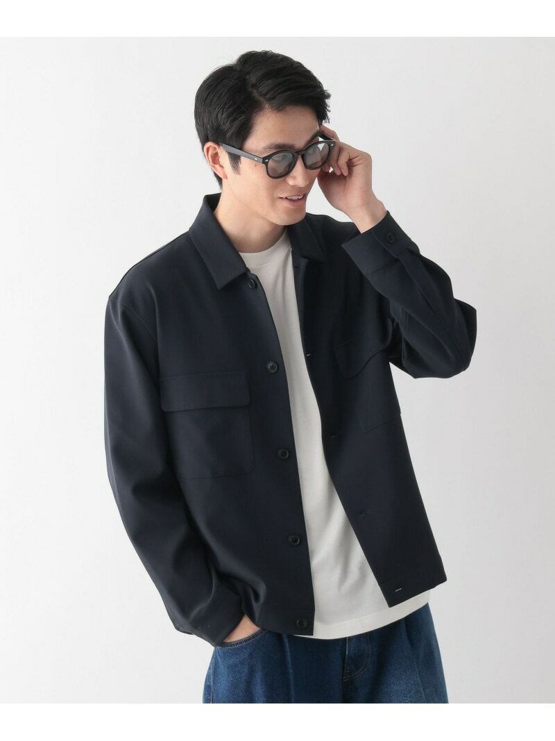 アーバンシャツブルゾン/Wクロス/636795 GLOBAL WORK グローバルワーク トップス シャツ・ブラウス ネイビー グレー【先行予約】*【送料無料】[Rakuten Fashion]
