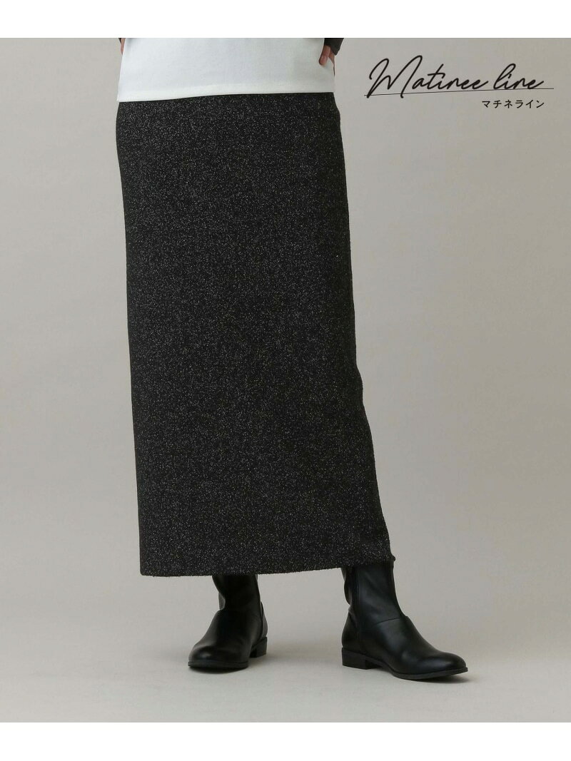 【SALE／50%OFF】MATINEE LINE/ブークレニットスカート/288739 GLOBAL WORK グローバルワーク スカート ロング・マキシスカート グレー ブラック カーキグリーン【RBA_E】[Rakuten Fashion] globalwork-10020394 GLOBAL WORK/グローバルワーク サンプル画像2