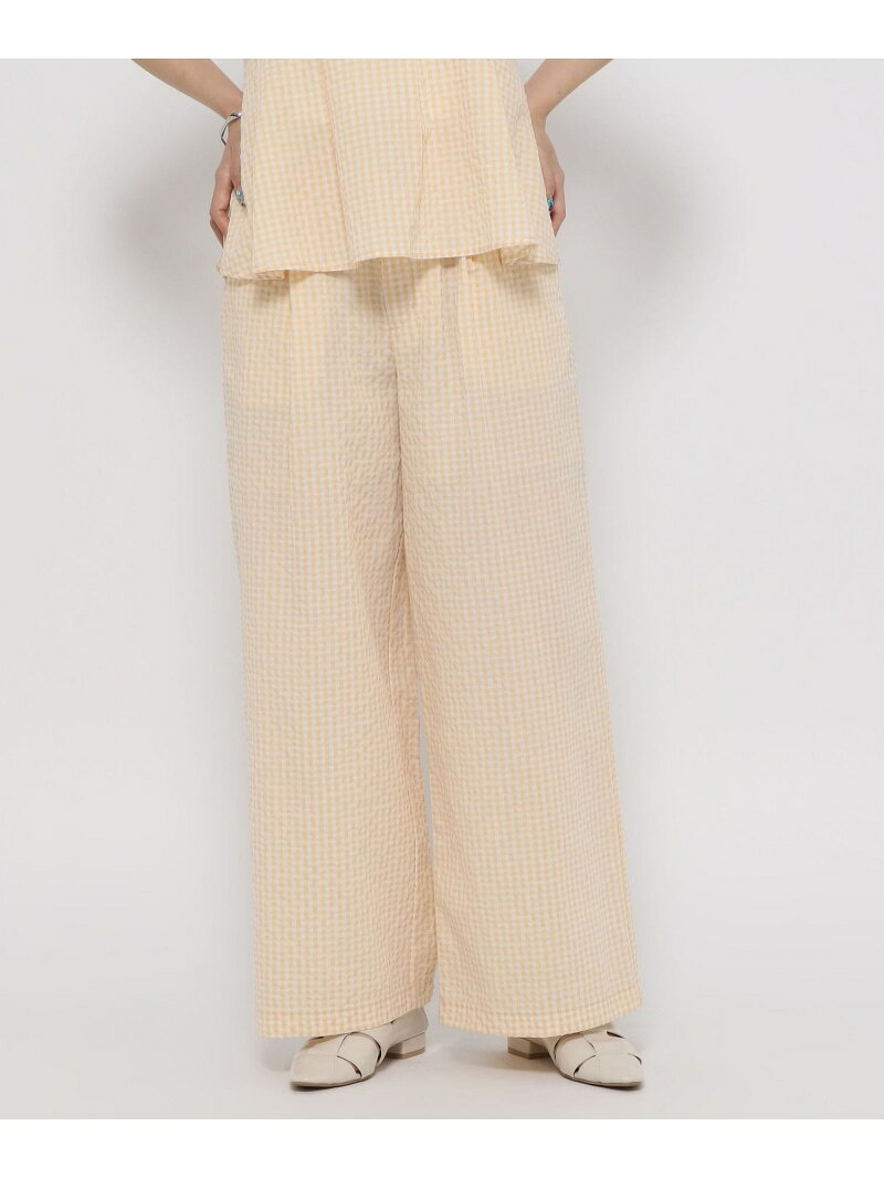 cossyさんプロデュース/サッカーSET UPパンツ/EiiS/314276/アウトレット価格 GLOBAL WORK グローバルワーク パンツ その他のパンツ ベージュ ブラック【送料無料】[Rakuten Fashion] globalwork-10023415 GLOBAL WORK/グローバルワーク サンプル画像3