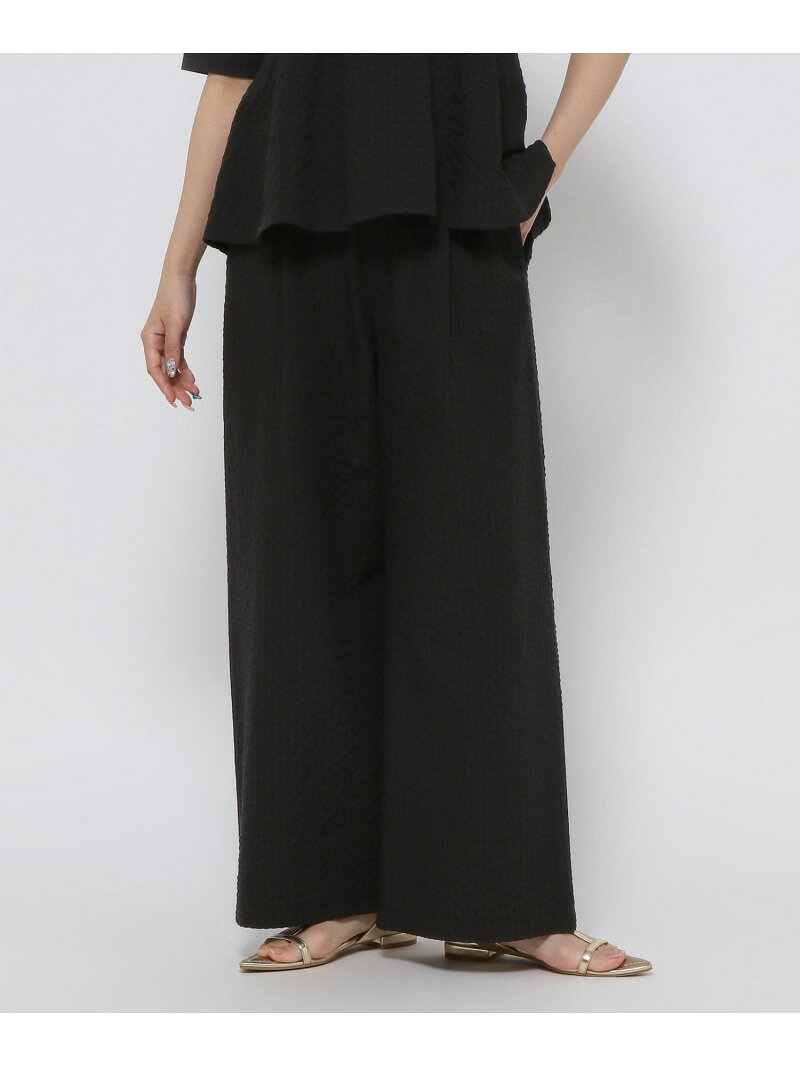 cossyさんプロデュース/サッカーSET UPパンツ/EiiS/314276/アウトレット価格 GLOBAL WORK グローバルワーク パンツ その他のパンツ ベージュ ブラック【送料無料】[Rakuten Fashion] globalwork-10023415 GLOBAL WORK/グローバルワーク サンプル画像2