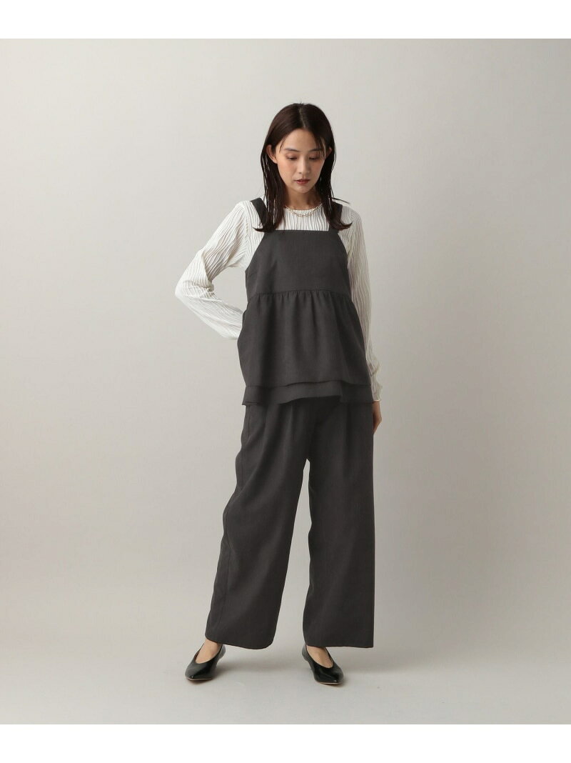 【SALE／50%OFF】MATINEE LINE/ビスチェ*イージーパンツSET/583844 GLOBAL WORK グローバルワーク パンツ その他のパンツ パープル ブラック【RBA_E】【送料無料】[Rakuten Fashion] globalwork-10021541 GLOBAL WORK/グローバルワーク サンプル画像3
