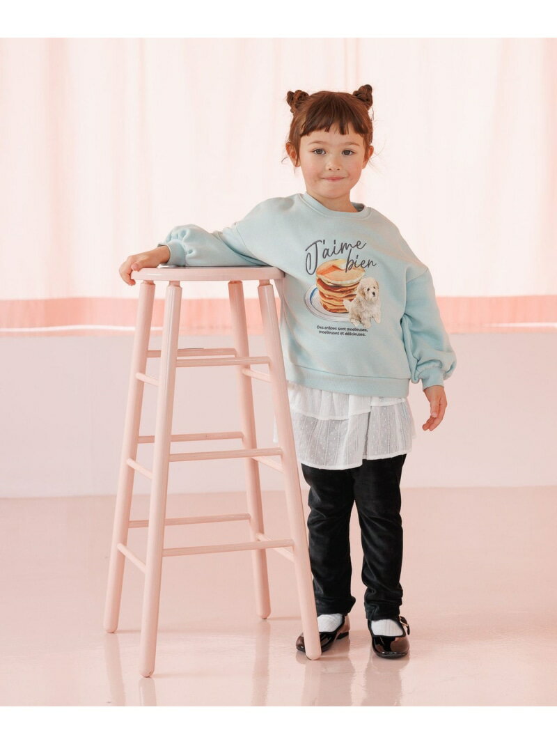 ��SALE��50%OFF�ۥ��������դ����ä����쥮��/100-120cmŸ��/604689 GLOBAL WORK �������Х��� ��������å������� �쥮�󥹡����ѥå� �֥�å� �֥饦���RBA_E��[Rakuten Fashion]
