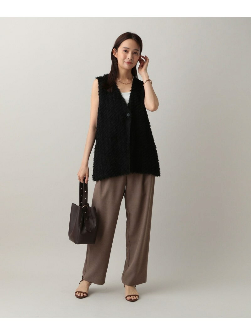 MATINEE LINE/フリンジベスト/583801 GLOBAL WORK グローバルワーク トップス ベスト・ジレ ブラック ブラウン【送料無料】[Rakuten Fashion] globalwork-10021537 GLOBAL WORK/グローバルワーク サンプル画像3