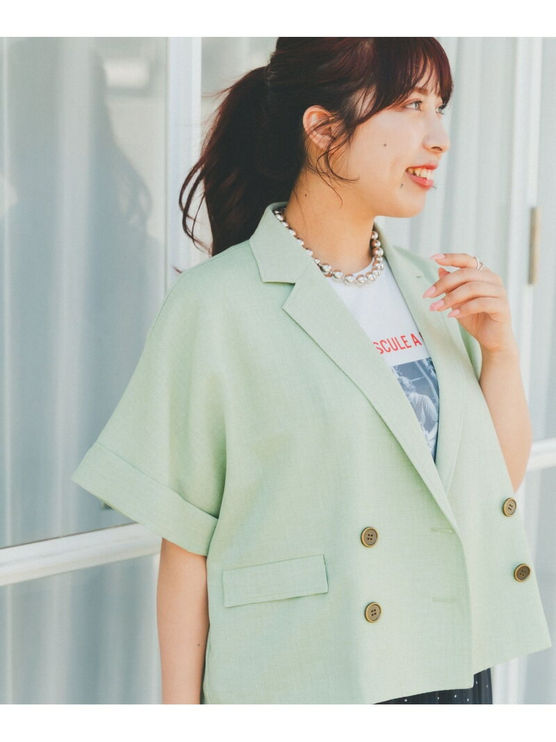 樂天商城 - 低身長しゅりさんプロデュース/SET UPジャケット/EiiS/324557 GLOBAL WORK グローバルワーク ジャケット・アウター テーラードジャケット・ブレザー ベージュ ブラック【送料無料】[Rakuten Fashion]