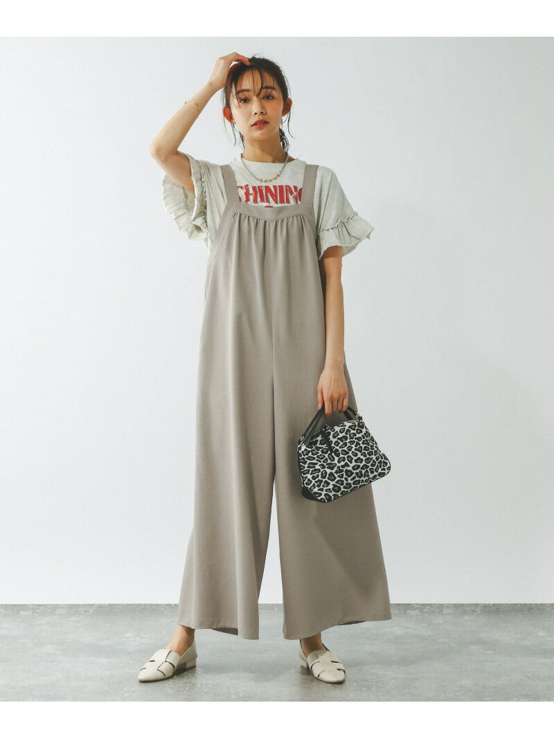 【SALE／50%OFF】イージーケアワイドサロペ/323347 GLOBAL WORK グローバルワーク オールインワン・オーバーオール オーバーオール・サロペット ブラック【RBA_E】[Rakuten Fashion] globalwork-10020963 GLOBAL WORK/グローバルワーク サンプル画像2