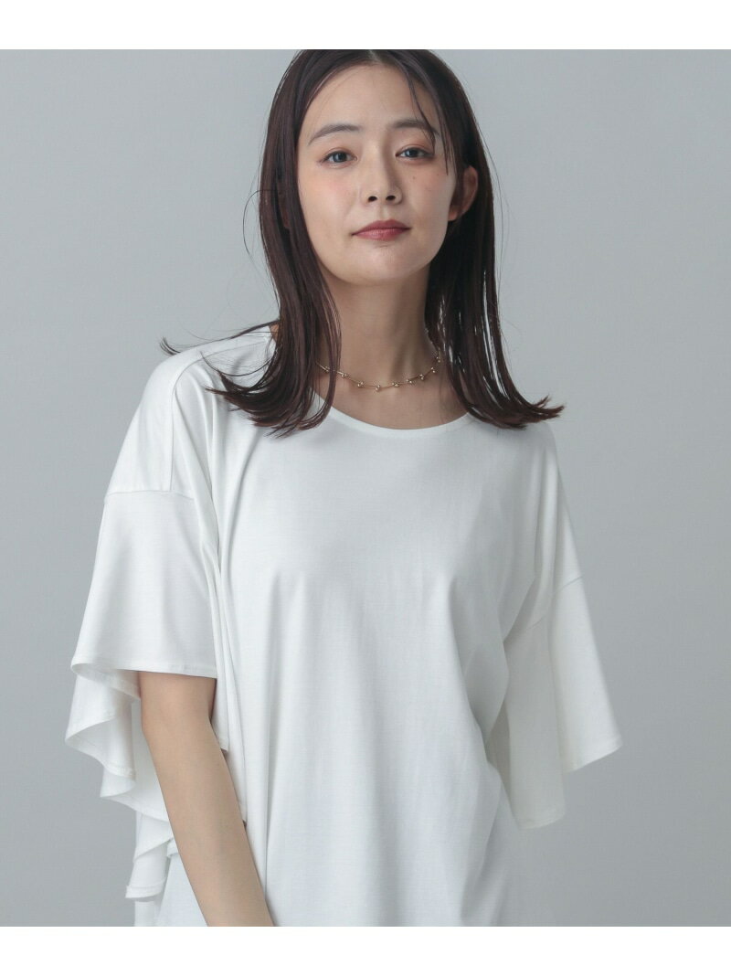 乐天商城 - 【SALE／30%OFF】ビッグフリルチュニック半袖/MATINEE LINE/327910 GLOBAL WORK グローバルワーク トップス カットソー・Tシャツ ホワイト グレー ブラック【RBA_E】[Rakuten Fashion]