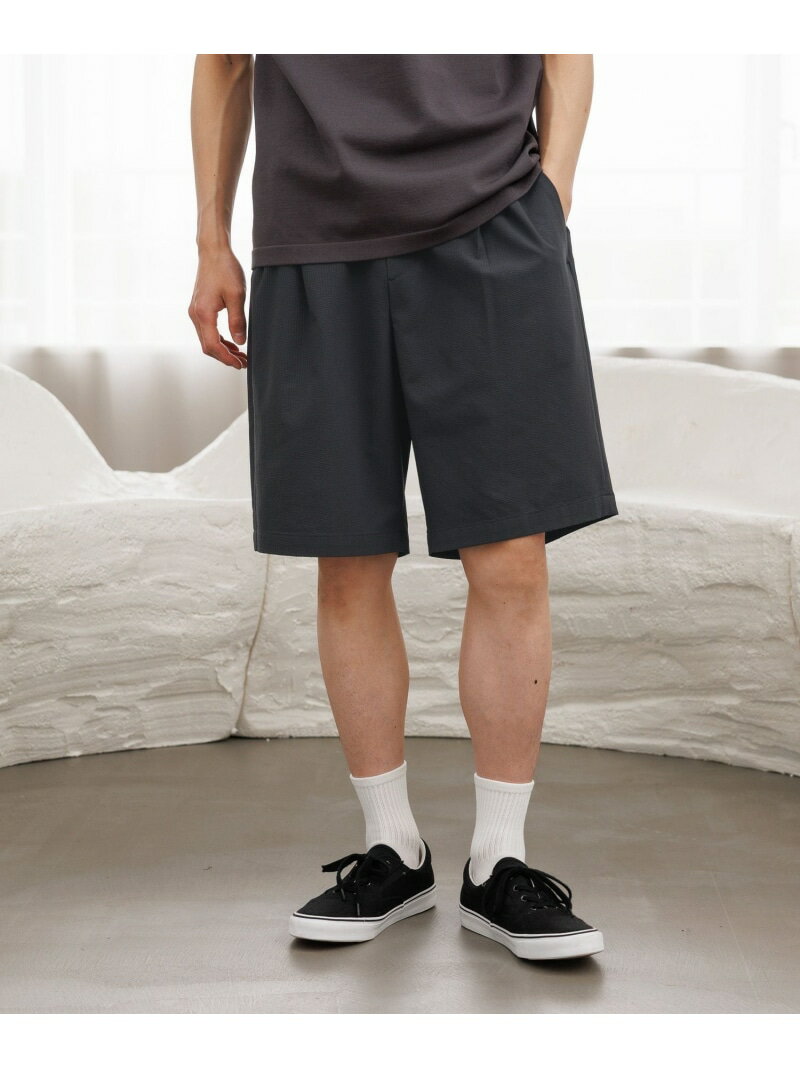 クリーンサッカー/ショーツ/647039 GLOBAL WORK グローバルワーク パンツ その他のパンツ ブラウン ネイビー グレー ブラック グリーン【先行予約】*【送料無料】[Rakuten Fashion]