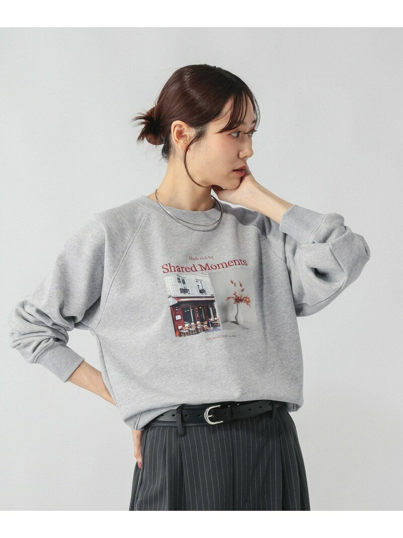 乾きやすいコンパクトスウェット/1066942 GLOBAL WORK グローバルワーク トップス スウェット・トレーナー ネイビー グレー ホワイト ワインレッド【送料無料】[Rakuten Fashion] globalwork-10024312 GLOBAL WORK/グローバルワーク サンプル画像3