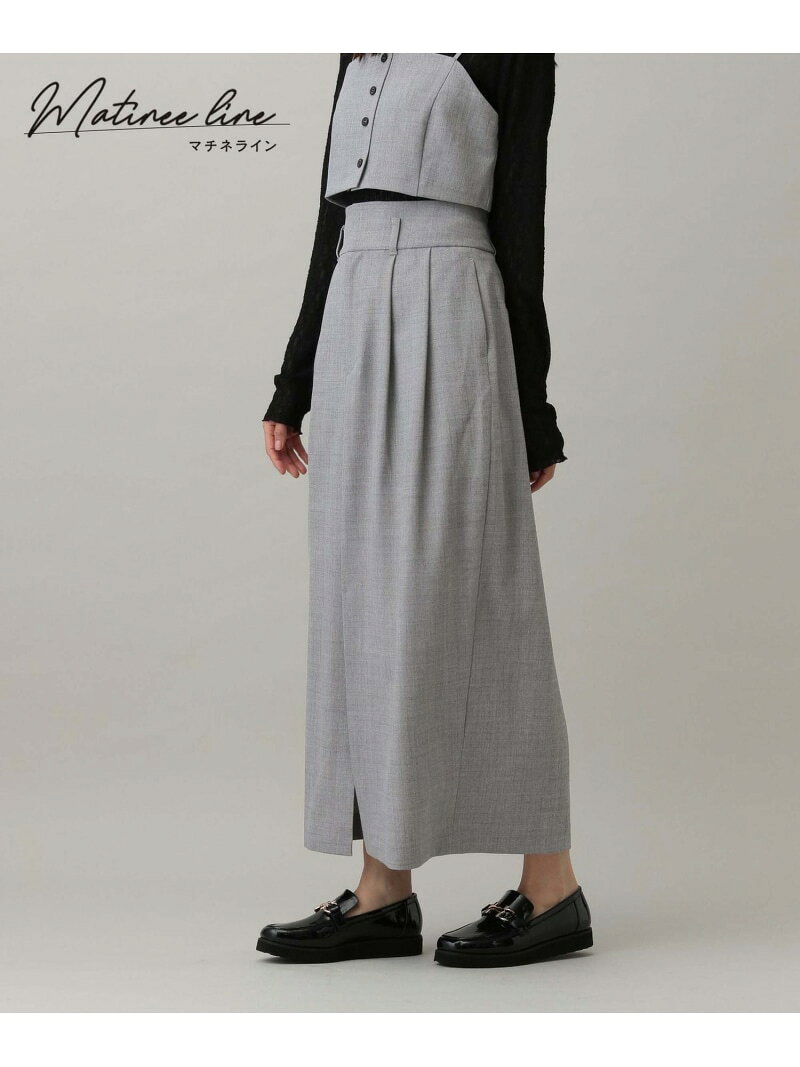【SALE／40%OFF】MATINEE LINE/カセットアップスカート/282510 GLOBAL WORK グローバルワーク スカート ロング・マキシスカート ベージュ グレー【RBA_E】【送料無料】[Rakuten Fashion] globalwork-10020361 GLOBAL WORK/グローバルワーク サンプル画像2