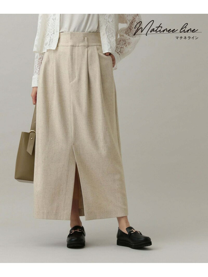 【SALE／40%OFF】MATINEE LINE/カセットアップスカート/282510 GLOBAL WORK グローバルワーク スカート ロング・マキシスカート ベージュ グレー【RBA_E】【送料無料】[Rakuten Fashion] globalwork-10020361 GLOBAL WORK/グローバルワーク サンプル画像3
