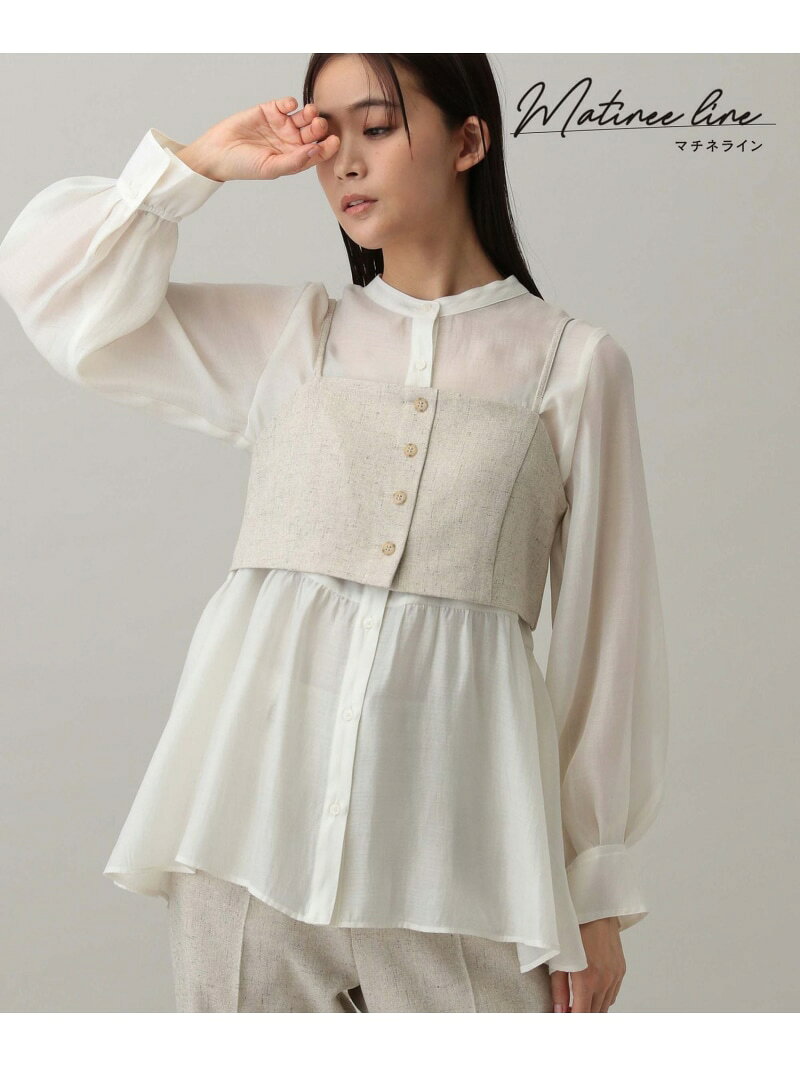 【SALE／40%OFF】MATINEE LINE/カセットアップビスチェ/282514 GLOBAL WORK グローバルワーク トップス ベスト・ジレ ベージュ グレー【RBA_E】[Rakuten Fashion] globalwork-10020363 GLOBAL WORK/グローバルワーク サンプル画像2
