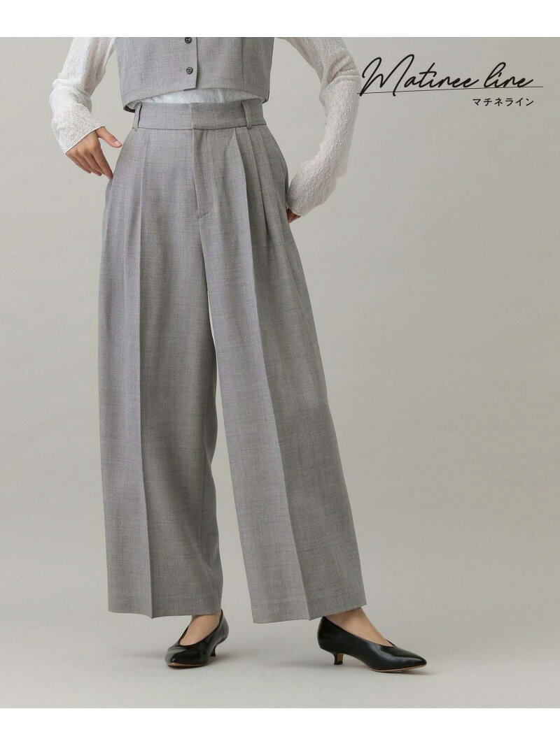 【SALE／52%OFF】MATINEE LINE/カセットアップワイドパンツ/282526 GLOBAL WORK グローバルワーク パンツ その他のパンツ ベージュ グレー【RBA_E】[Rakuten Fashion] globalwork-10020378 GLOBAL WORK/グローバルワーク サンプル画像2
