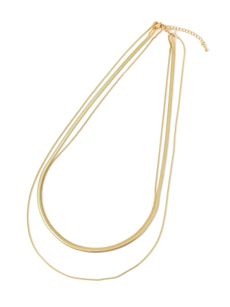【SALE／20%OFF】ステンレススネーク3連ネックレス/414294 GLOBAL WORK グローバルワーク アクセサリー・腕時計 ネックレス ゴールド シルバー【RBA_E】[Rakuten Fashion] globalwork-10021024 GLOBAL WORK/グローバルワーク サンプル画像3