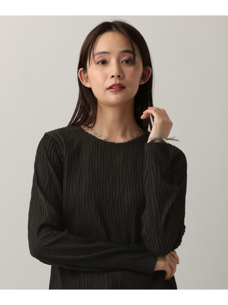 【SALE／30%OFF】MATINEE LINE/ナミナミストライプ長袖プルオーバー/583880 GLOBAL WORK グローバルワーク トップス カットソー・Tシャツ ホワイト ブラウン ブラック ブルー【RBA_E】[Rakuten Fashion] globalwork-10021536 GLOBAL WORK/グローバルワーク サンプル画像2