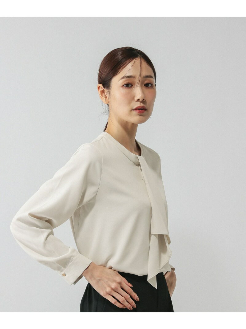 キレイつづくボウタイ風ブラウス/581015 GLOBAL WORK グローバルワーク トップス ...