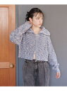 【SALE/50%OFF】Wジップニット/AND YUA ANY/115786 GLOBAL WORK グローバルワーク トップス ニット ホワイト ブルー【R...