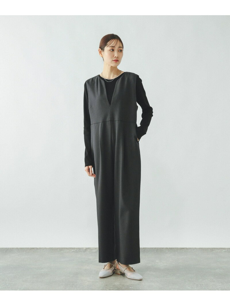【SALE／30%OFF】キーネックサロペット/636033 GLOBAL WORK グローバルワーク オールインワン・オーバーオール オーバーオール・サロペット ブラック グレー【RBA_E】【送料無料】[Rakuten Fashion] globalwork-10022788 GLOBAL WORK/グローバルワーク サンプル画像2