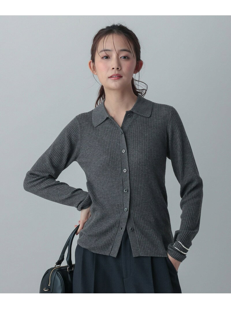 樂天商城 - 【SALE／40%OFF】MATINEE LINE/ウールシルクポロ襟カーディガン/640368 GLOBAL WORK グローバルワーク トップス ニット ベージュ グレー ピンク【RBA_E】[Rakuten Fashion]