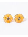【SALE/40%OFF】ステンド風フラワーピアス/ 145250 GLOBAL WORK グローバルワーク アクセサリー・腕時計 ピアス イエロー ホワイト【...