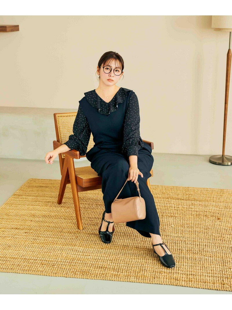 菅谷梨沙子さんコラボ/Tストラップパンプス/643219 GLOBAL WORK グローバルワーク シューズ・靴 パンプス ブラック【送料無料】[Rakuten Fashion] globalwork-10022873 GLOBAL WORK/グローバルワーク サンプル画像2